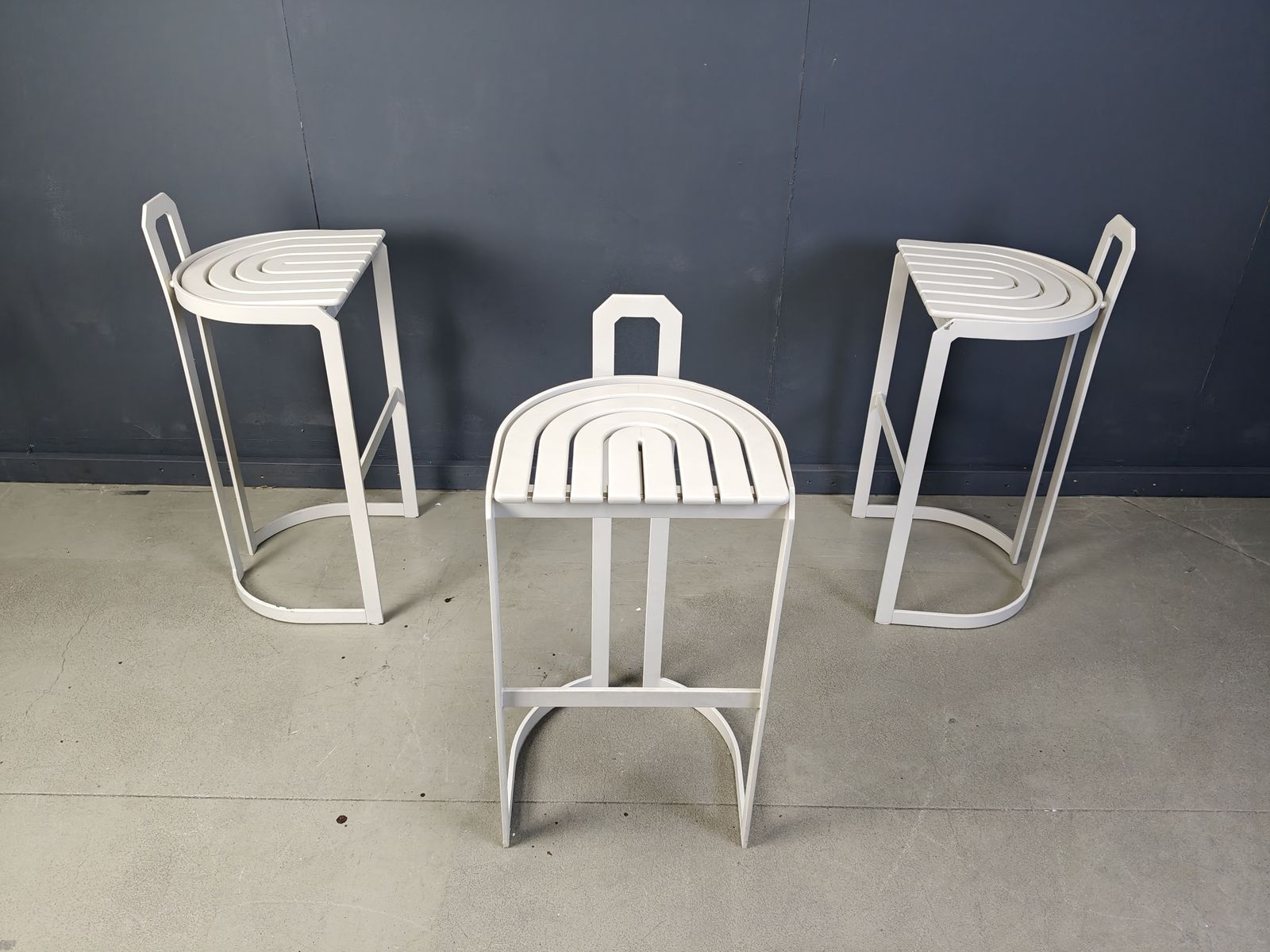 Vintage Bar Stools By Allmilmö, 1980s, Set Of 3 photo buy