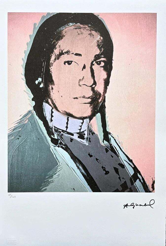 Andy Warhol, Russell Means Pink , 1980s, Lithograph