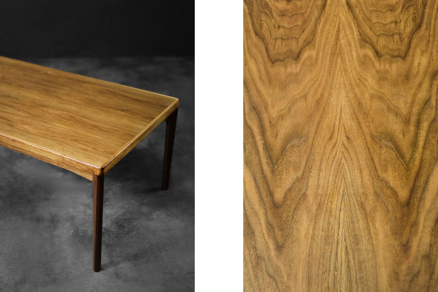 Mid Century Modern Danish Teak Coffee Table By Henning Kjærnulf For Vejle Møbelfabrik, 1960s photo vintage
