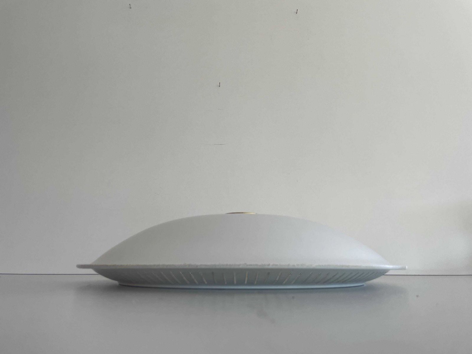 Mid Century Modern Glass And Brass Flush Mount By Hillebrand, 1960s, Germany