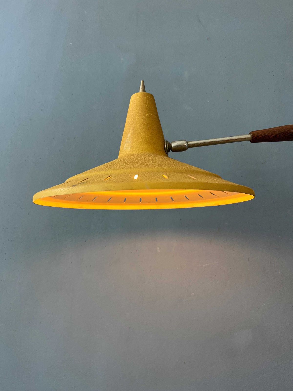 Vintage Swing Arm Van Doorn Wall Lamp In Style Of Rietveld's Panama photo Lighting