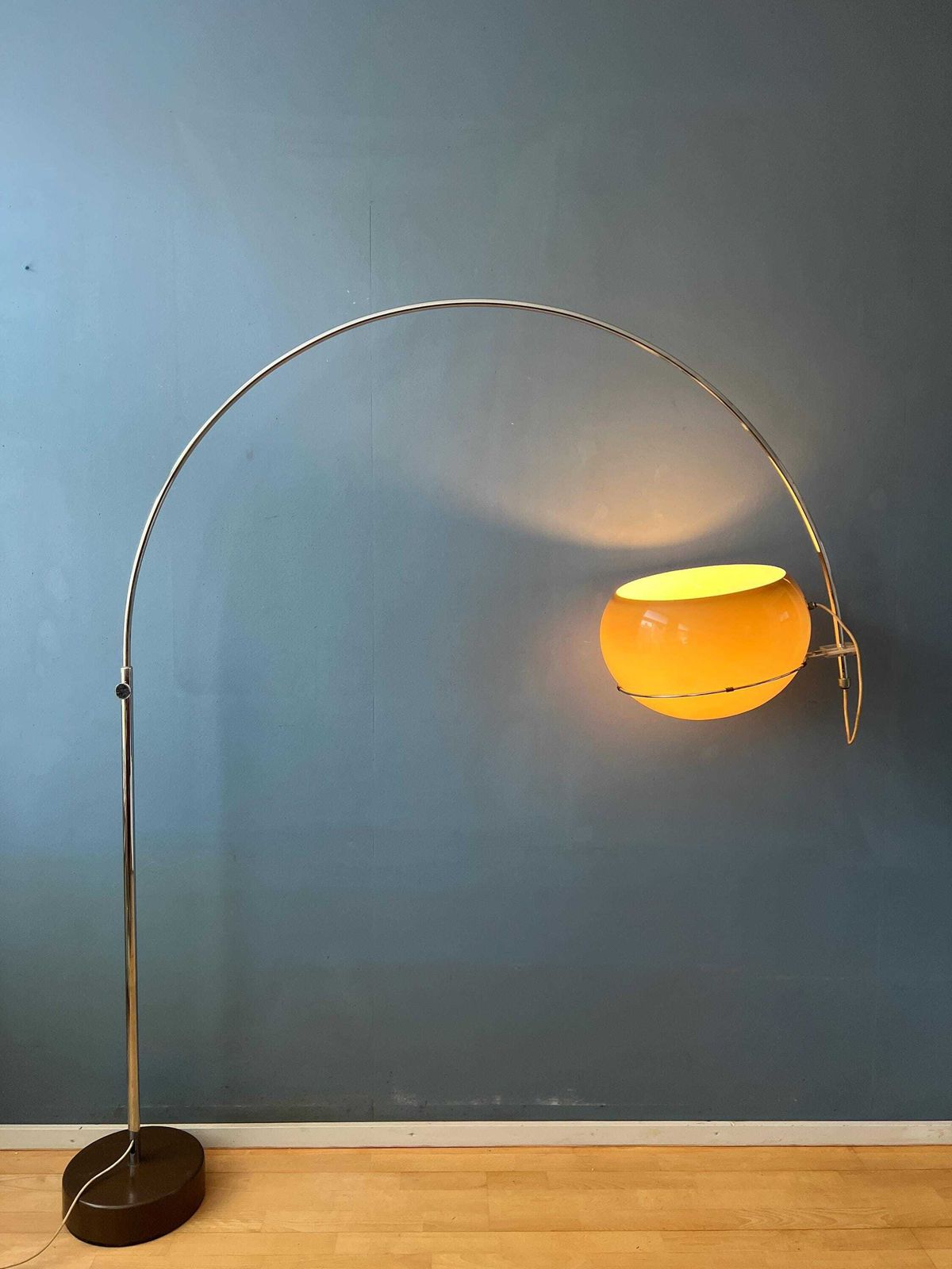 Mid Century Space Age Mushroom Arc Floor Lamp By Gepo