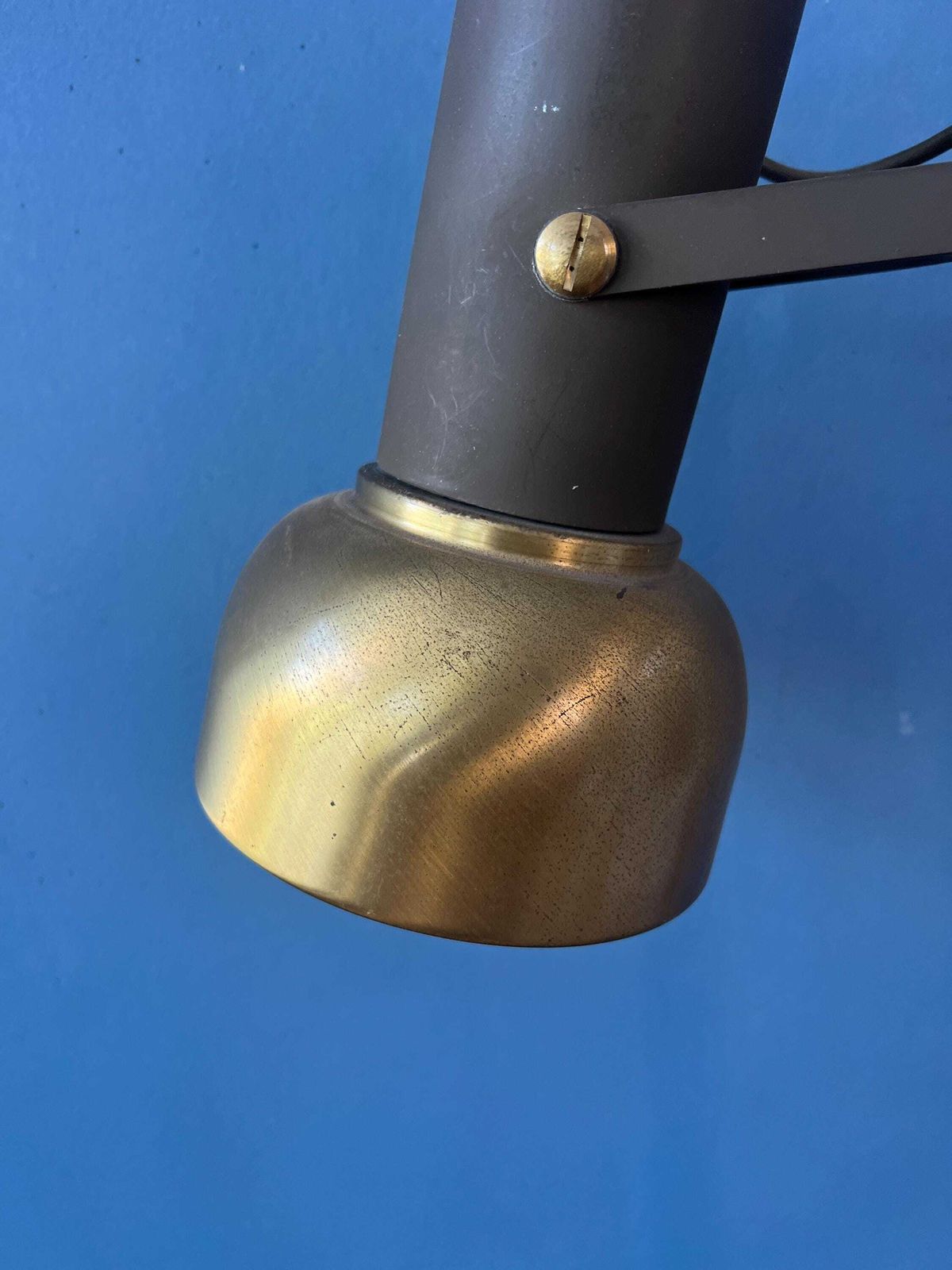 photo for sale Vintage Messing Vloerlamp Met Verstelbare Spot
