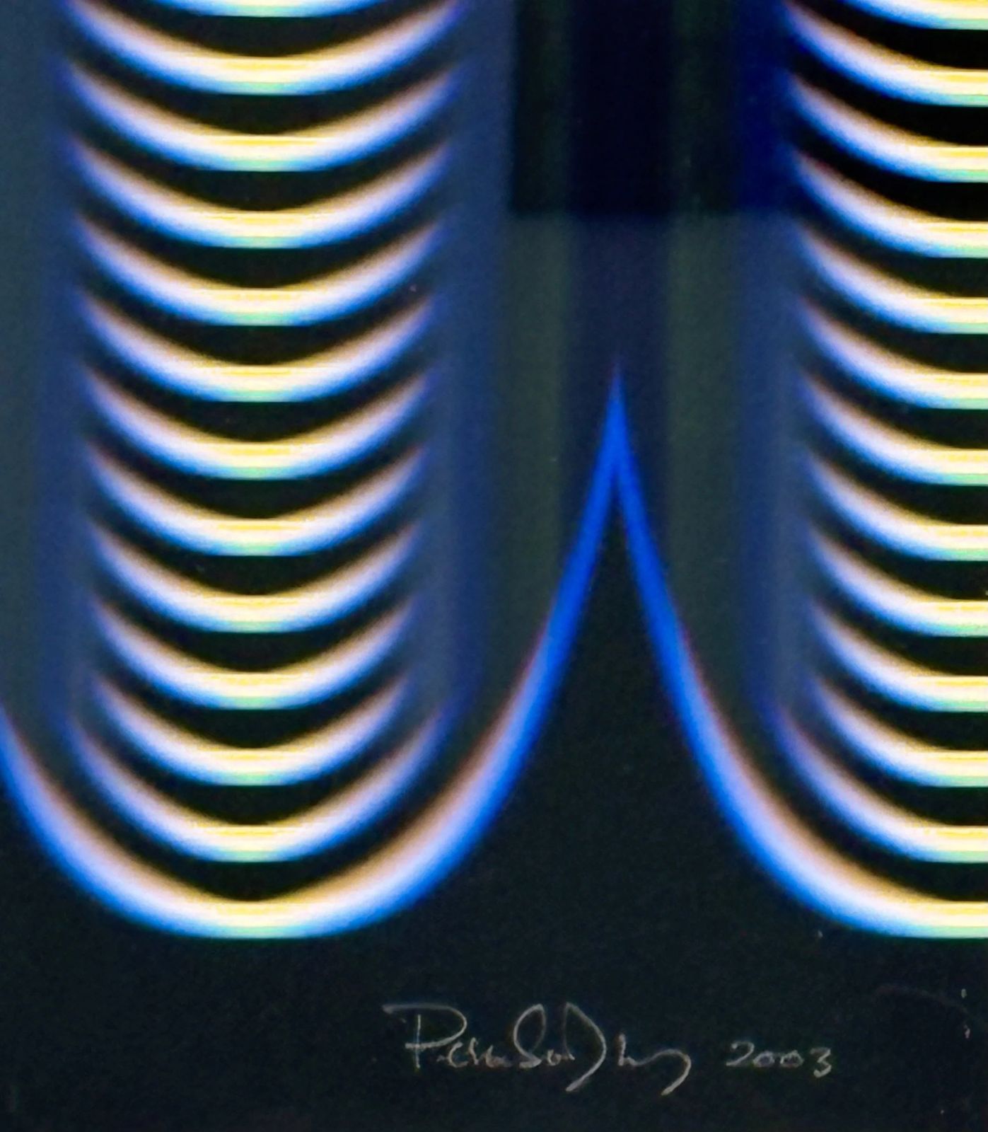 Peter Sedgley, British (B.1930) "Solar Waves',  Cybergraph, Signed, Dated And Numbered 6/12 , 2003 photo for sale