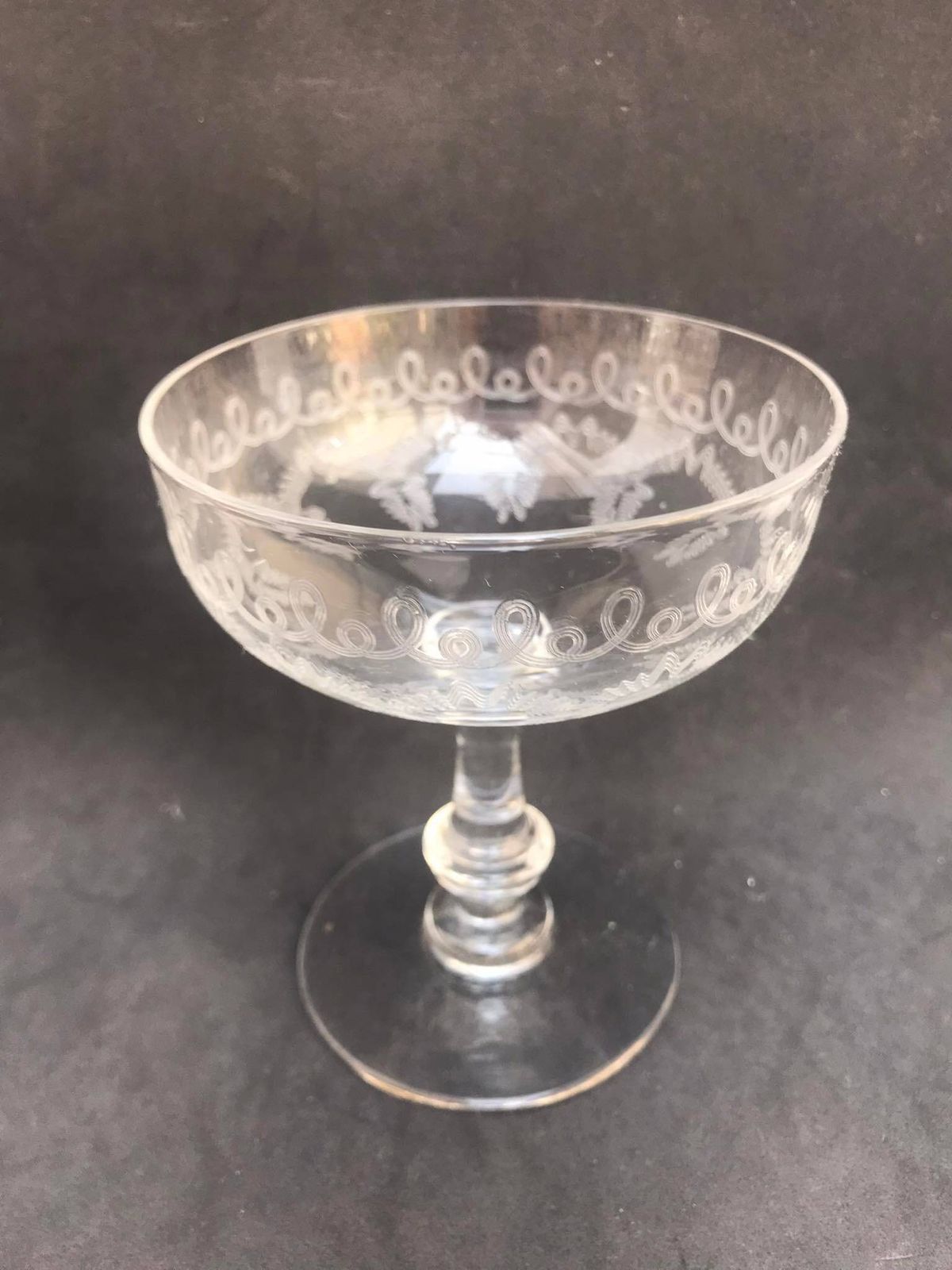 1 Champagne Coupe Crystal Coupes 1920s French Stem Bar Cart Decor Wedding Bartender Cocktail Gift photo buy