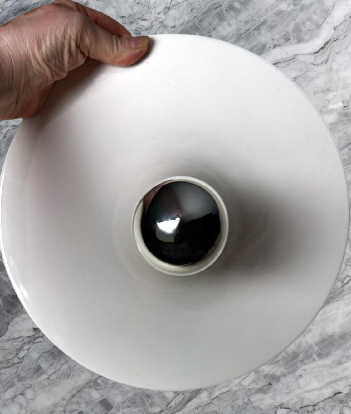 photo vinterior Gorgoni Gianluigi Style Pair Of Italian Ceiling Wall Lamps In Lacquered Aluminum