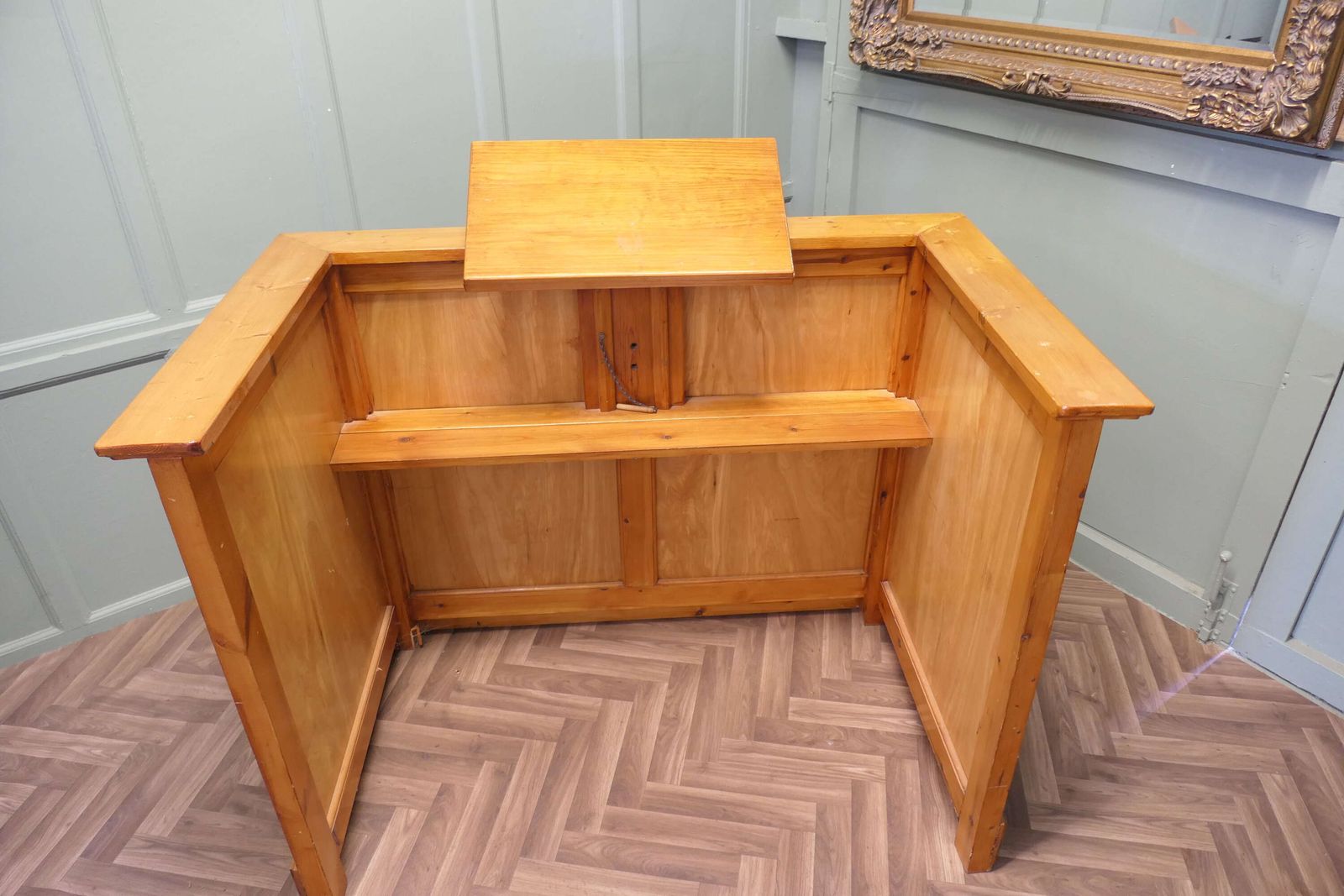 Arts And Crafts Pine Reception Desk, Restaurant Greeter photo buy