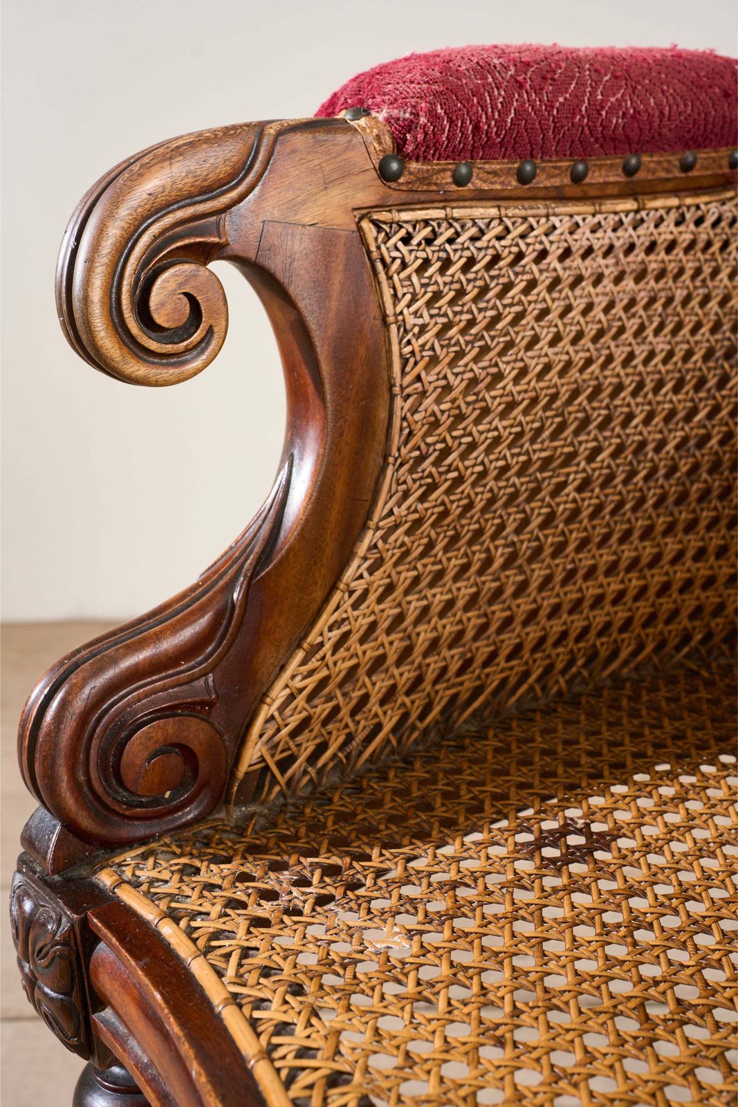 Victorian Cane Seated Country House Library Chair photo vinterior