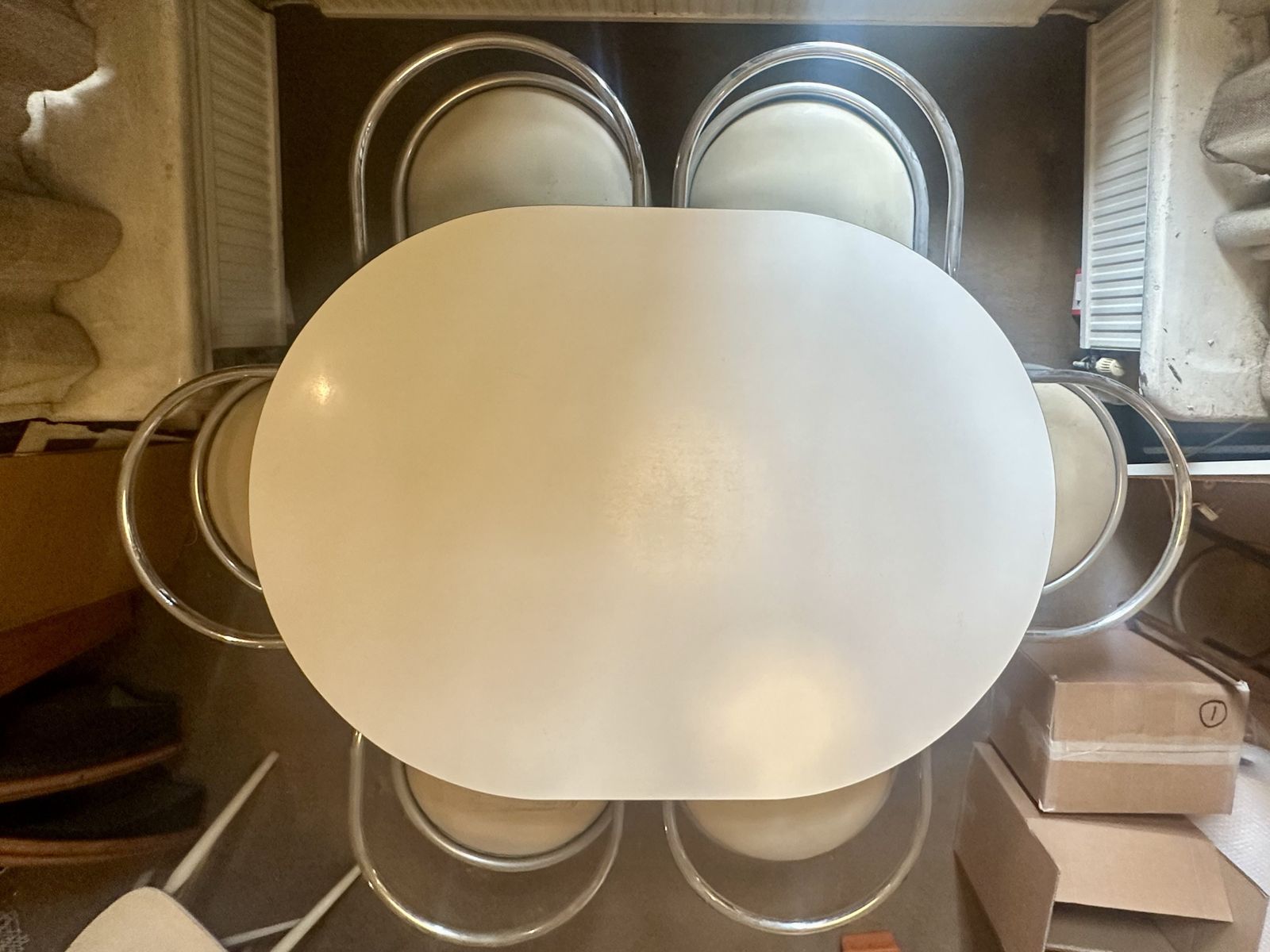 Late 1960’s Original Set Of Dining Table And 6 Matching Chairs photo 1500.0