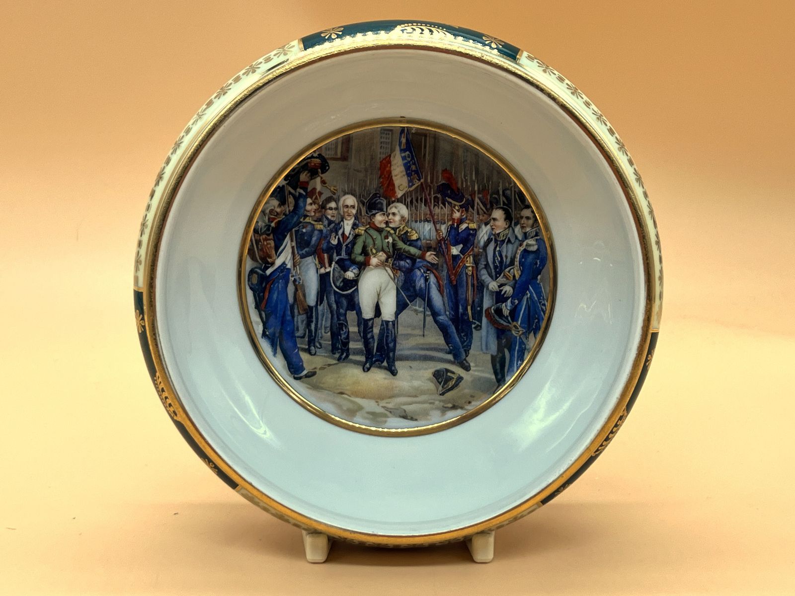 1930's Jwk Dec Karlsbad City, Czechoslovakia Old Vienna Style Large Trinket Box. photo vinterior