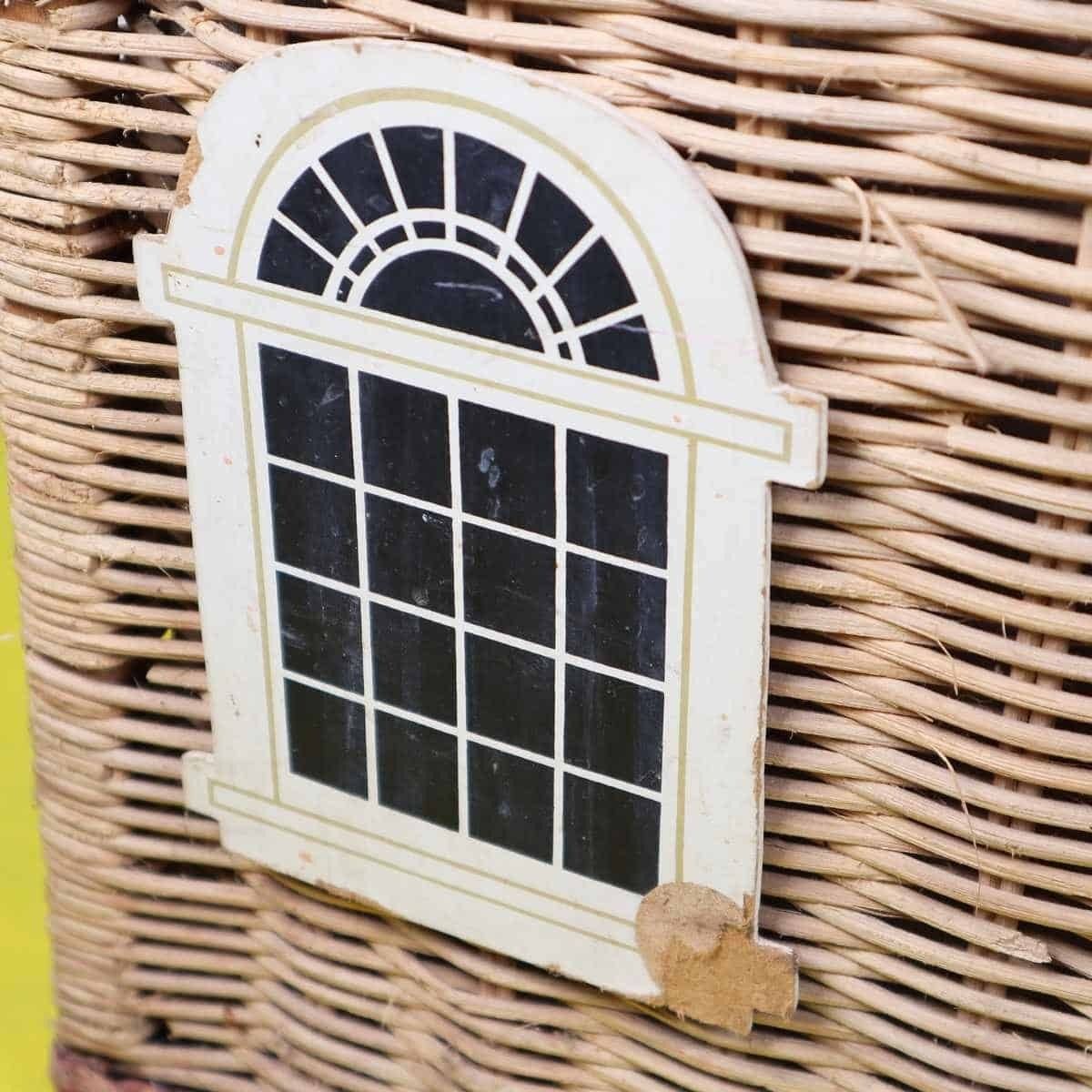 Vintage Wicker Dollhouse Basket photo for sale