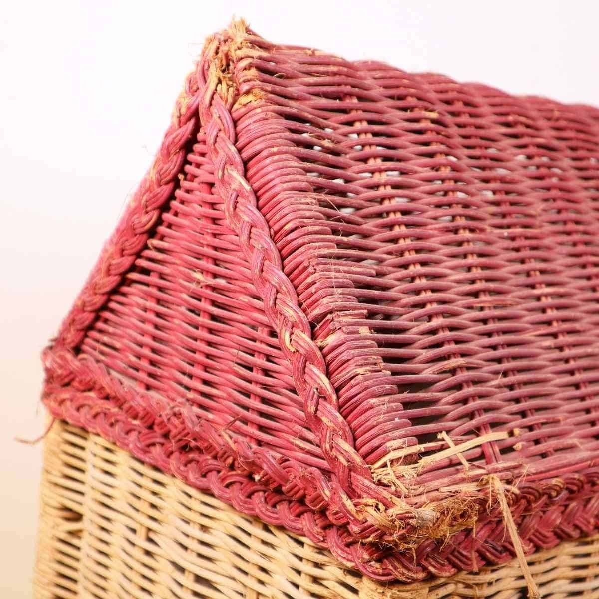 Vintage Wicker Dollhouse Basket photo vinterior