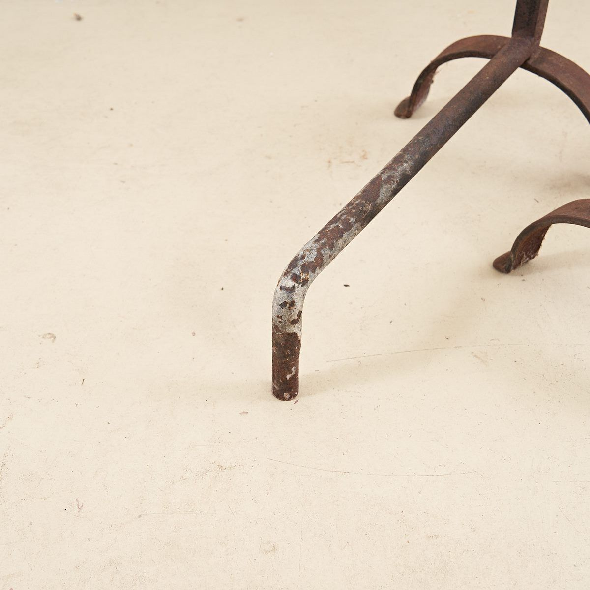 Pair Of Antique Wrought Iron Andirons photo 312.0