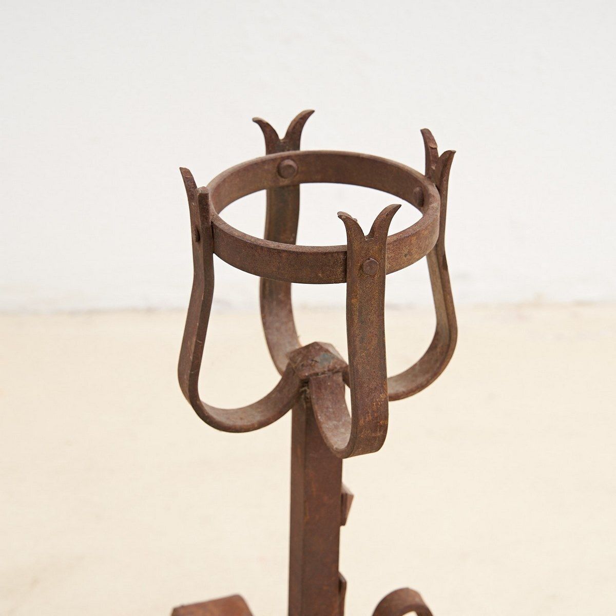 Pair Of Wrought Iron Andirons, Early 1900s photo furniture