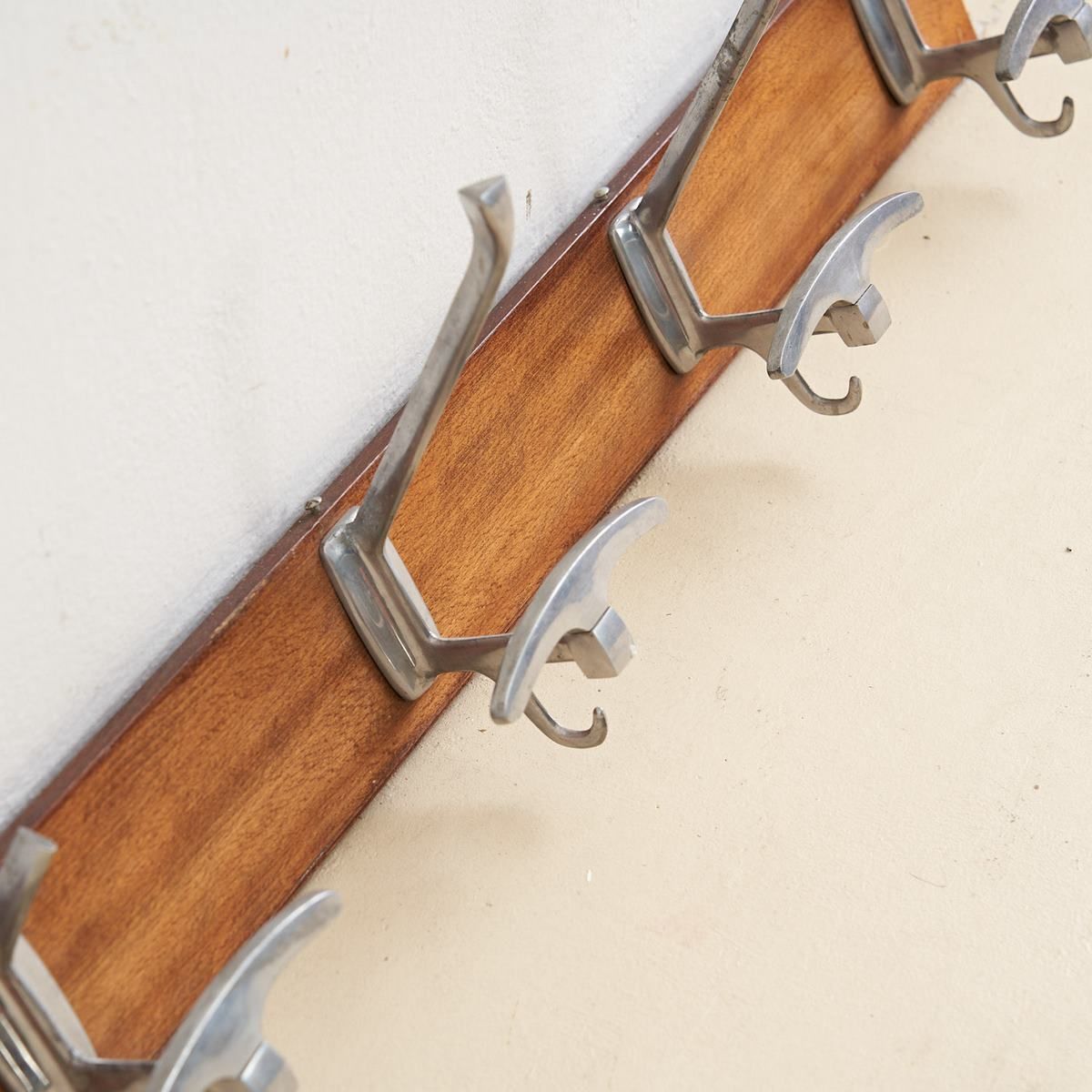 Vintage Reguitti Brothers Wood And Metal Coat Rack photo for sale