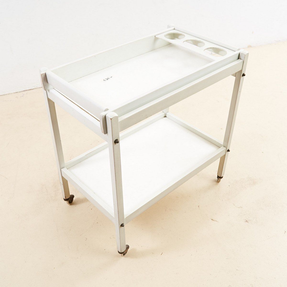 Vintage Wooden Food Trolley, 1960s photo furniture