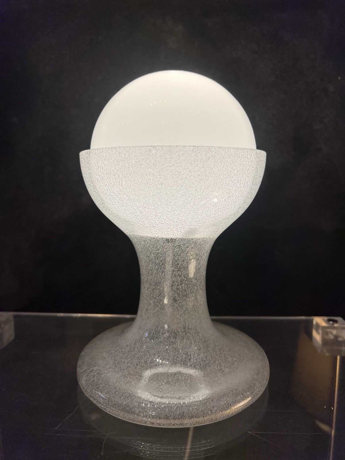 Carlo Nason Mazzega Lt 215 Table Lamp Pulegoso Glass Murano