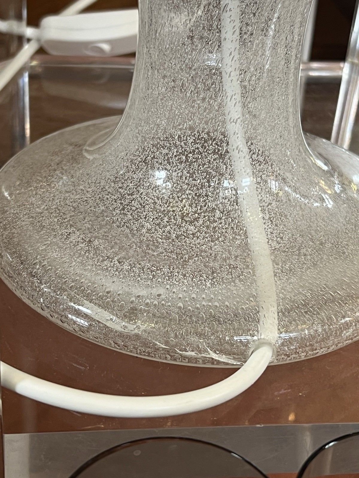 Carlo Nason Mazzega Lt 215 Table Lamp Pulegoso Glass Murano photo furniture