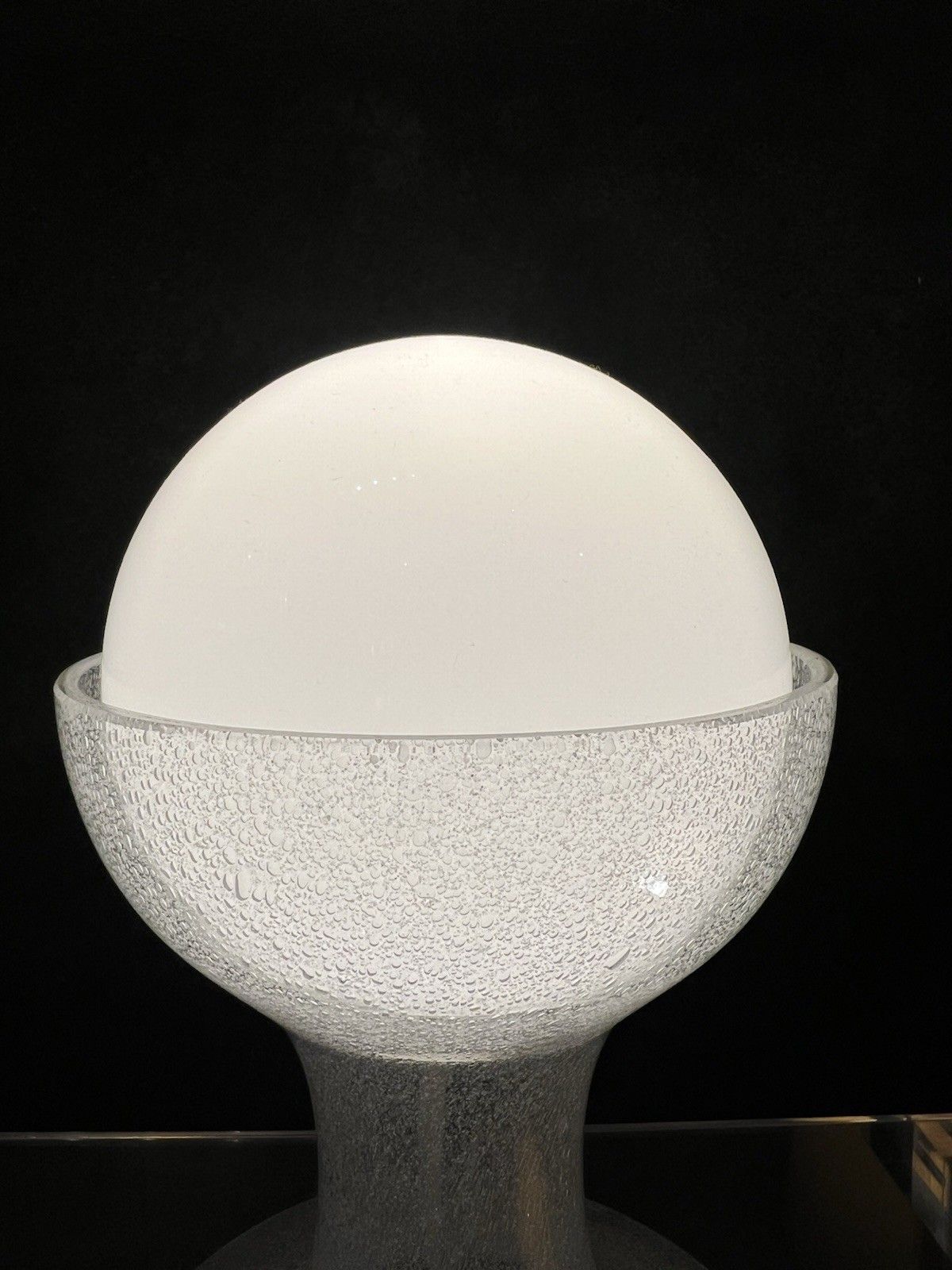 Carlo Nason Mazzega Lt 215 Table Lamp Pulegoso Glass Murano photo vinterior