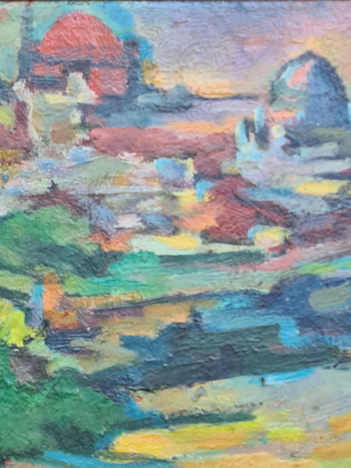 Algeria, Orientalist Fauvist Oil Painting, Pupil Of Othon Freize, 1940s, By André Boureau photo 1276.0