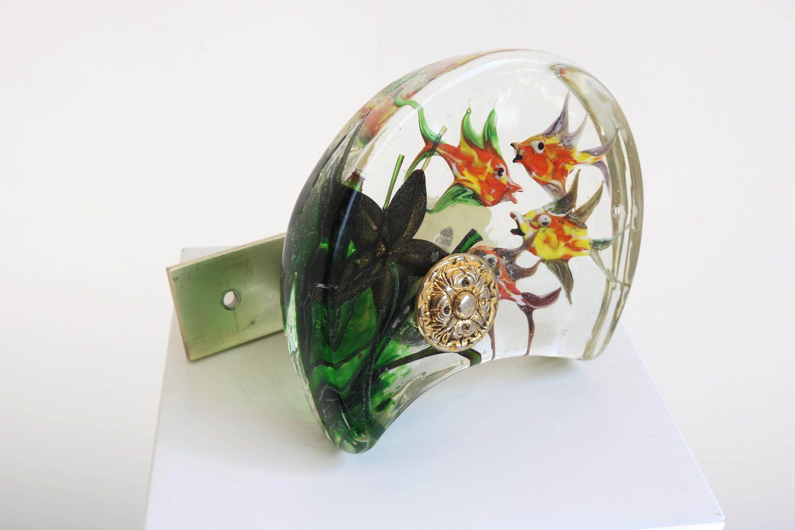 Mid Century Murano Glazen Deurknop Van Alfredo Barbini Voor Cenedese – Italiaans Kunstglas, Jaren 1950–1970 photo furniture