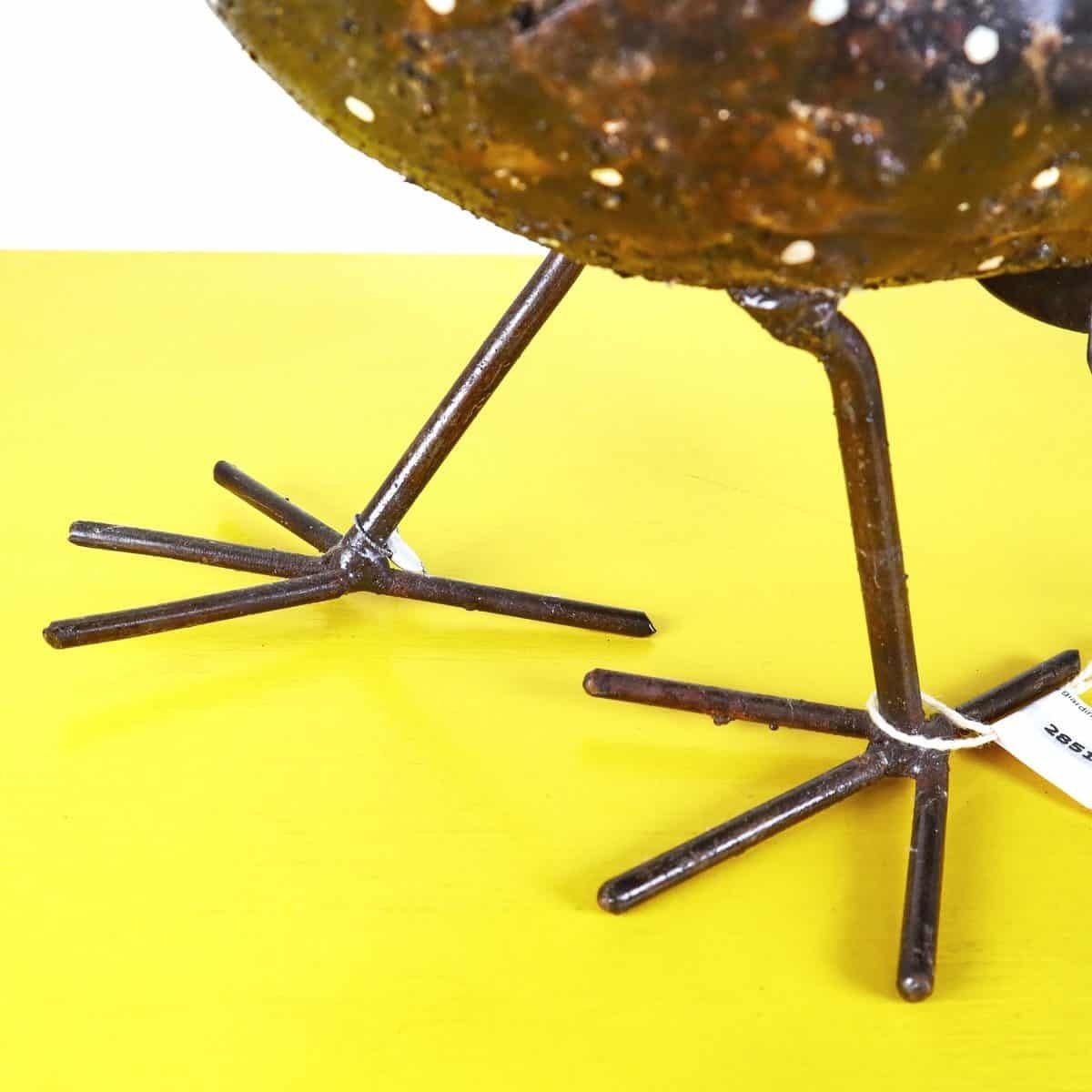 Metal Garden Guinea Fowl Sculpture photo Garden Decor