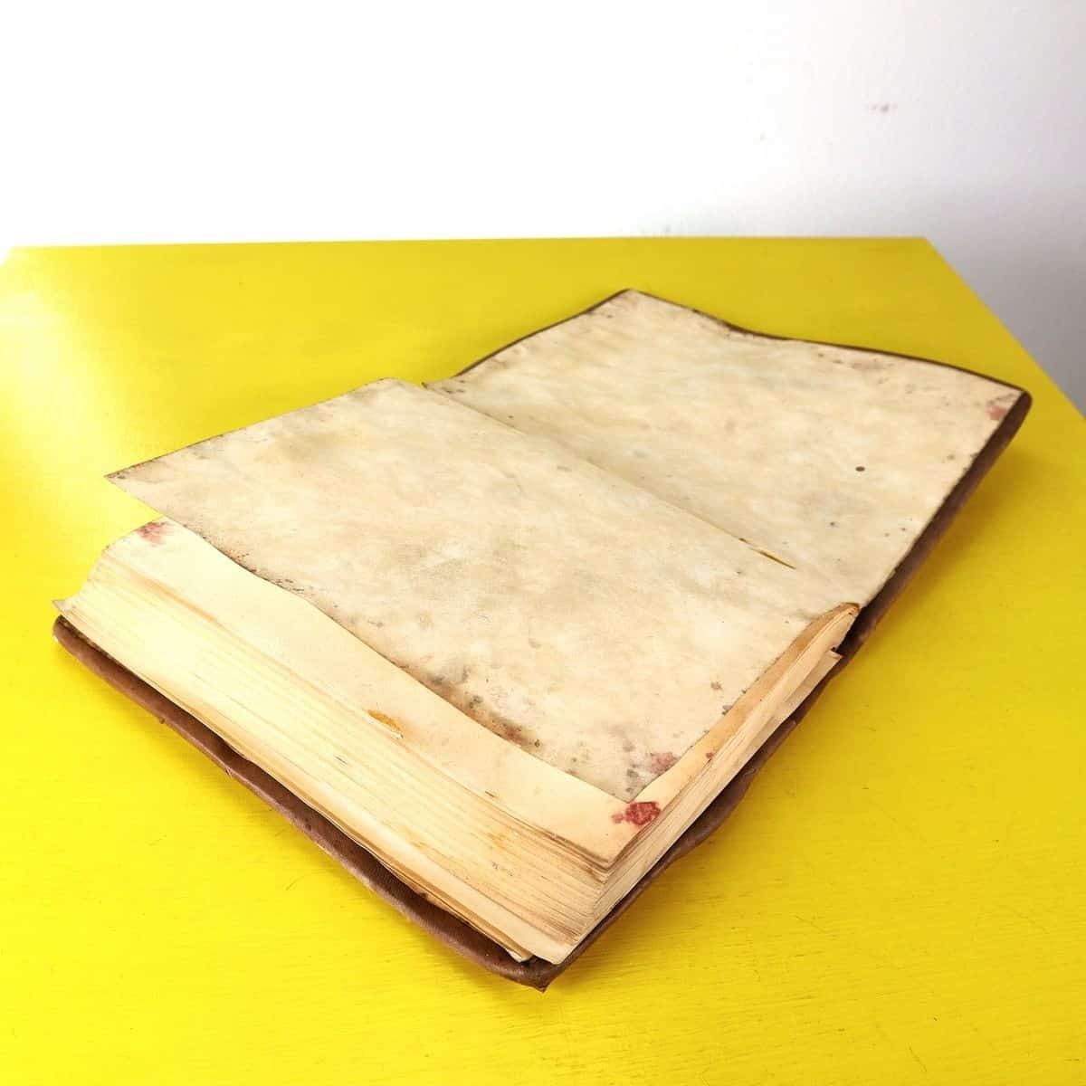 Vintage Leather Covered Hunting Log Book photo buy