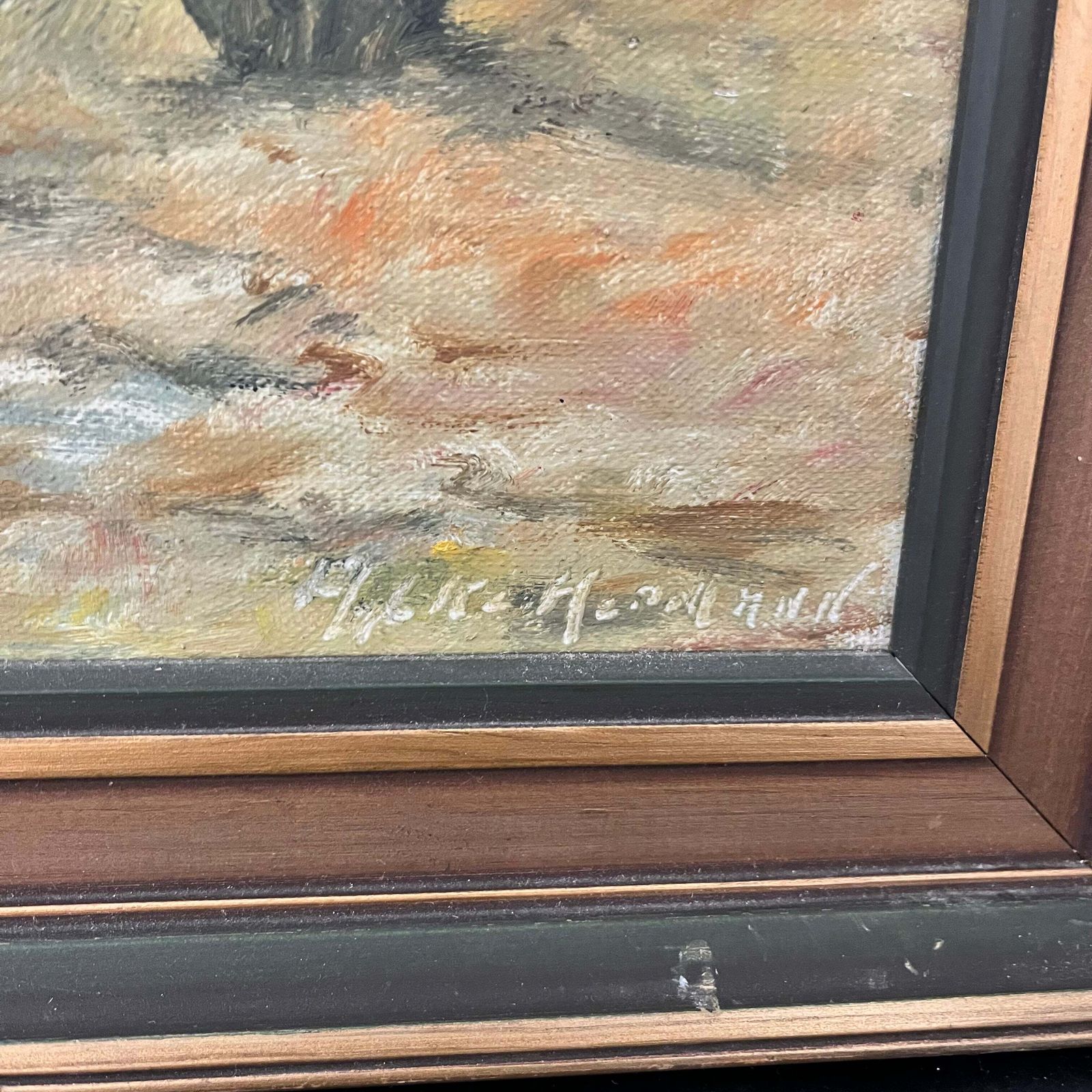 “Tranquil Stream In Early Autumn” – Original Oil Painting By Scandinavian Artist photo for sale