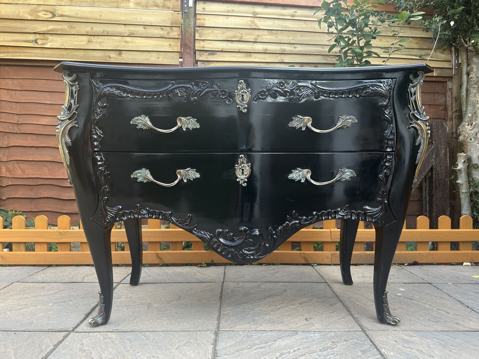 photo for sale Stunning And So To Bed Floral Louis XV Chest Of Drawers – Great Condition   Rrp £2,500