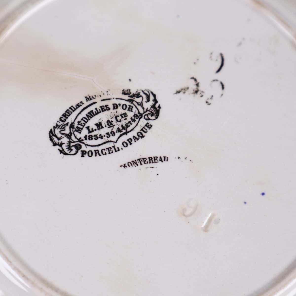 photo furniture Montereau Porcelain Ornamental Plates 5 Pieces