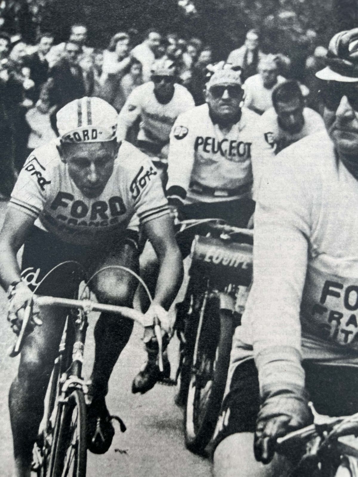 Vintage Cycling Print   Jacques Anquetil, Tour De France, 1965 photo Art