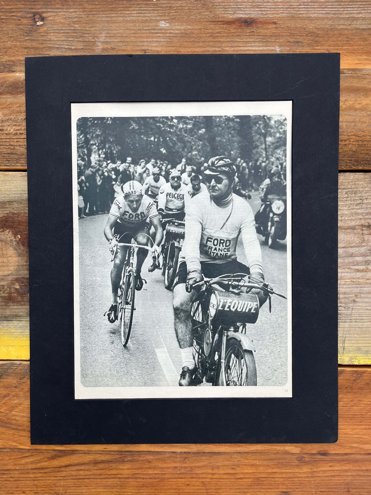 Vintage Cycling Print   Jacques Anquetil, Tour De France, 1965 photo 103.0