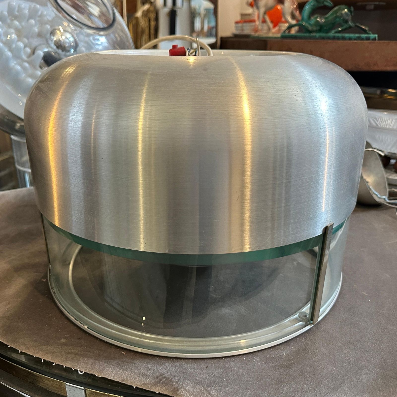 photo buy 1970s Space Age Steel And Glass Pendant By Pia Guidetti Crippa For Lumi Milano