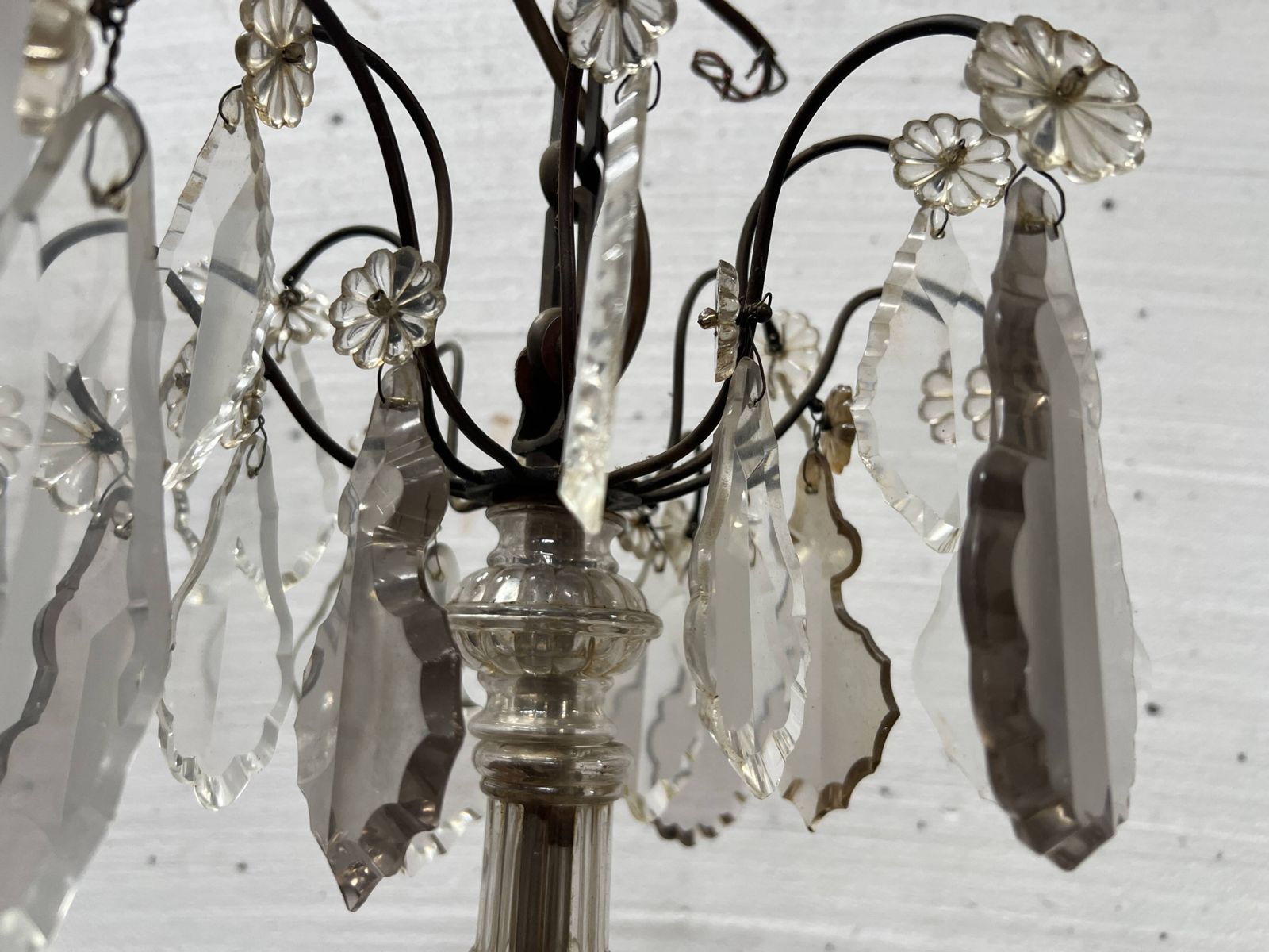 Louis XV Style Chandelier With Pendants And Colored Glass Fruits, 20th Century photo furniture