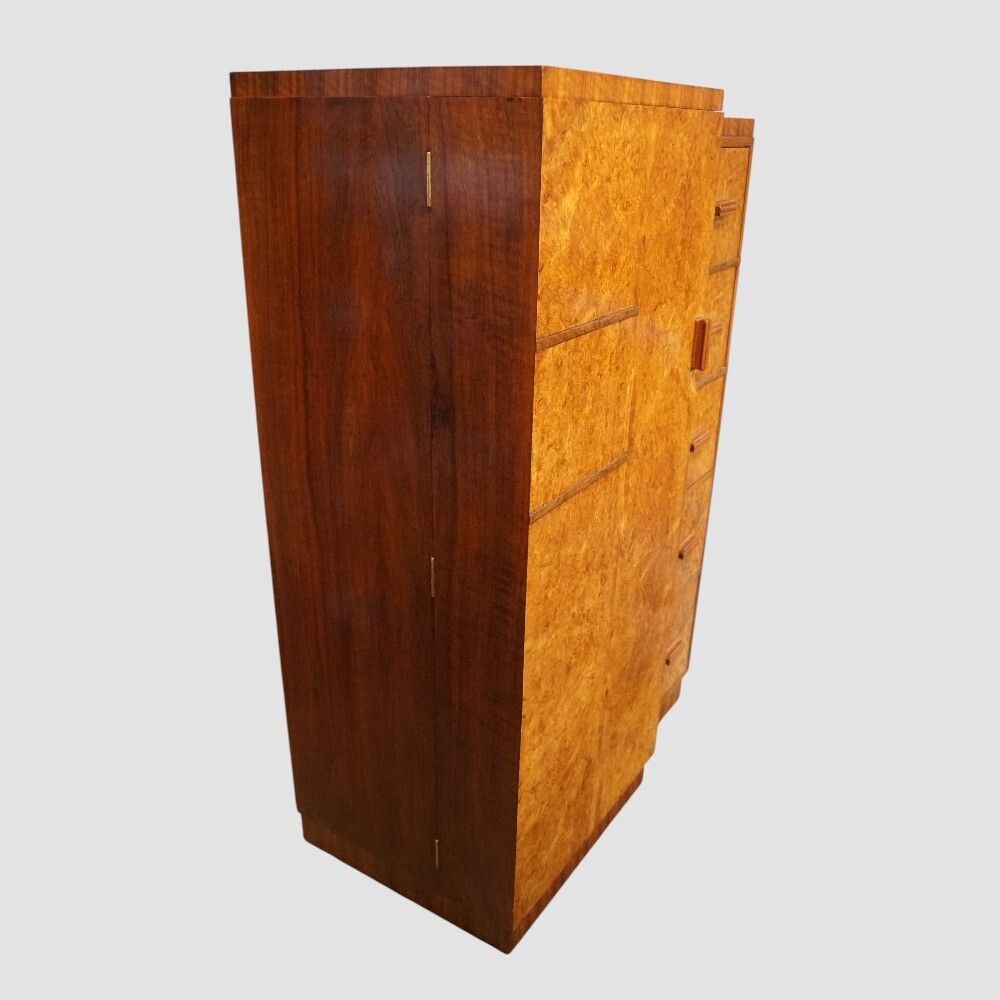 Art Deco Walnut Gentleman’s Wardrobe photo buy