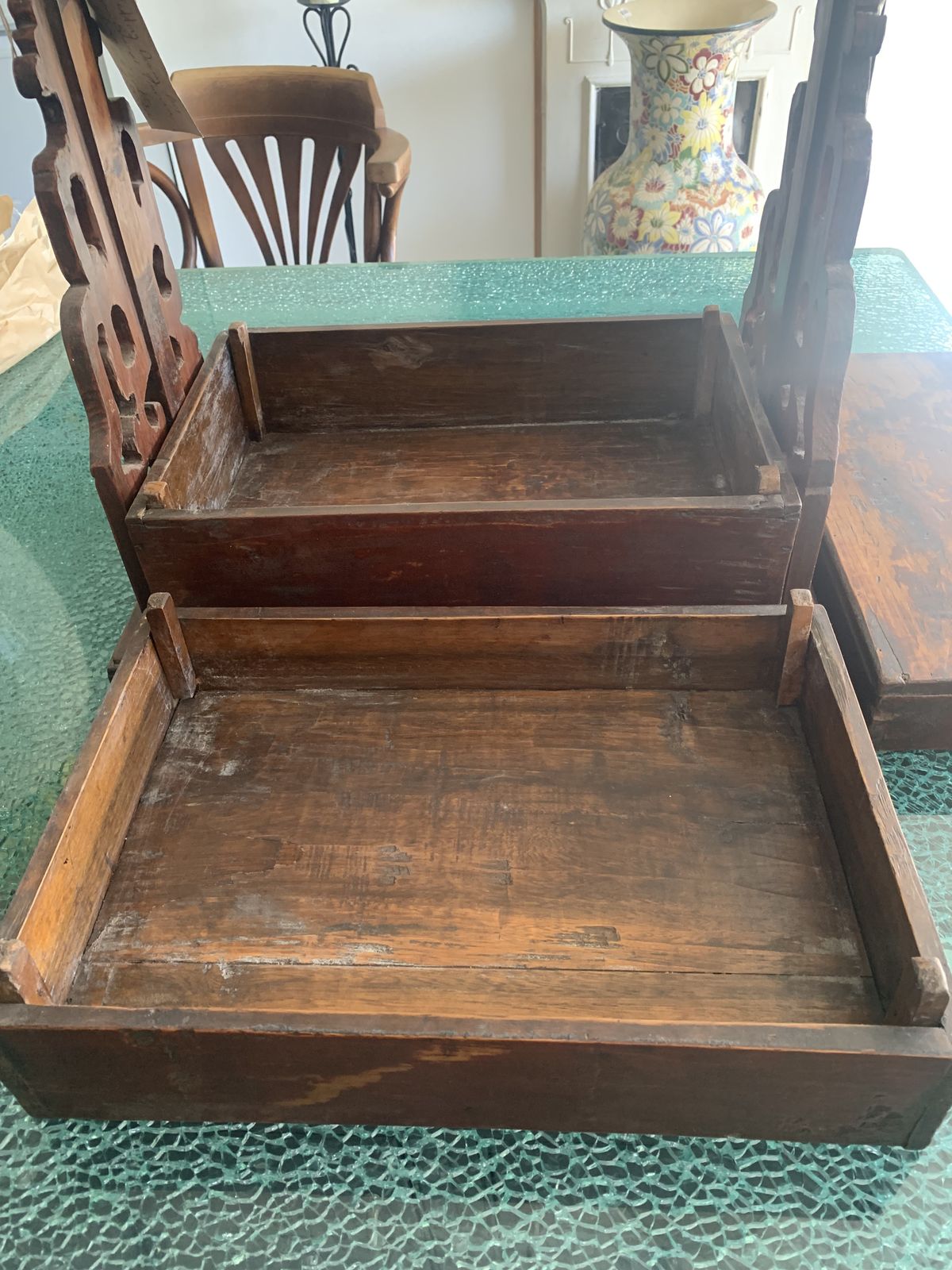 Antique Chinese Wedding Dowery/Food Carrier Box photo furniture