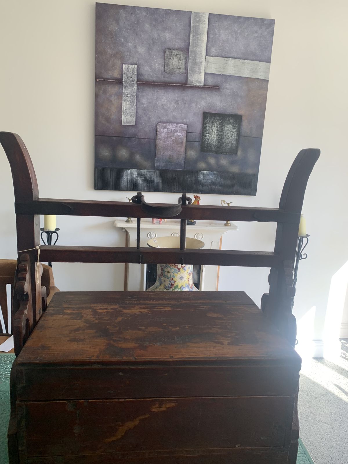Antique Chinese Wedding Dowery/Food Carrier Box photo Furniture