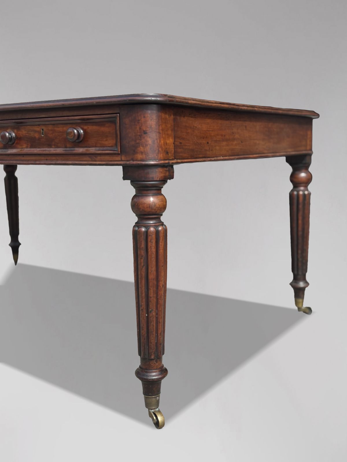 18th Century George III Period Mahogany Writing Table Stamped W.Priest photo furniture