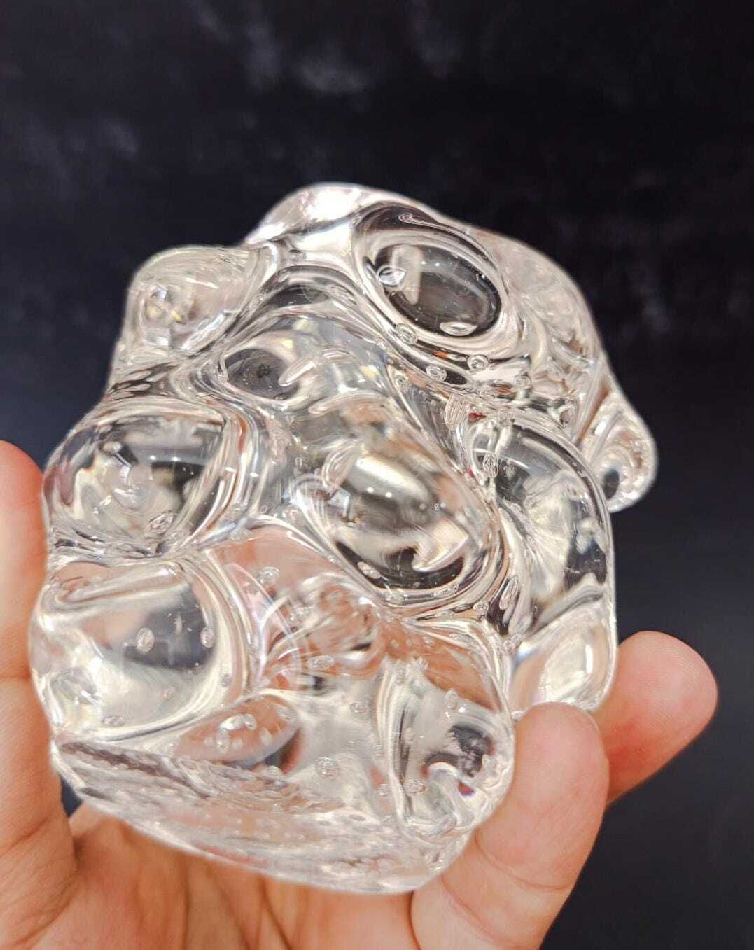 Murano Glass Smoking Set Bullicante Barovier E Toso Type Mugnoni Seguso Transparent Ashtray photo buy