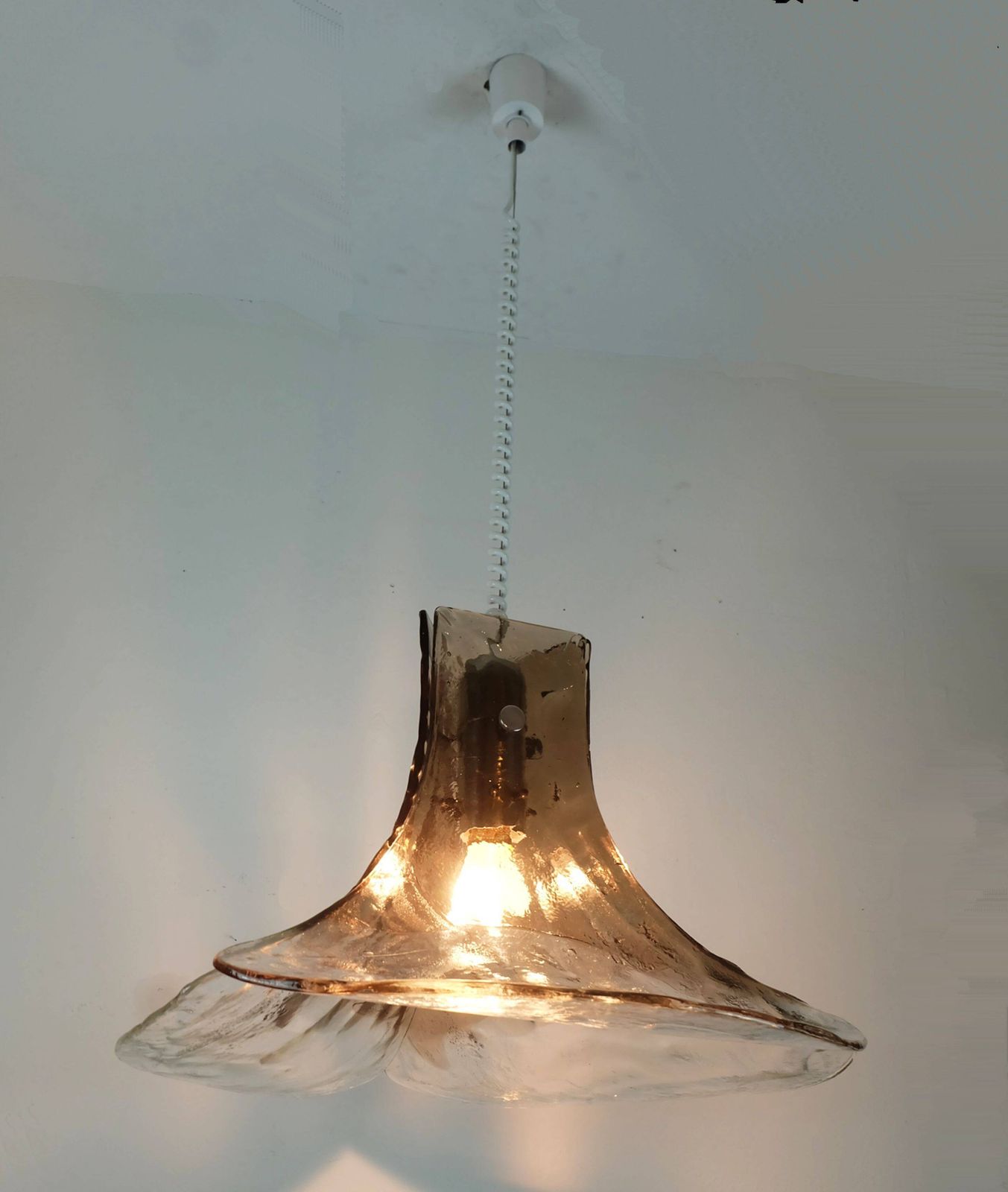 Kalmar Franken Mid Century Chandelier Ice Glass photo buy