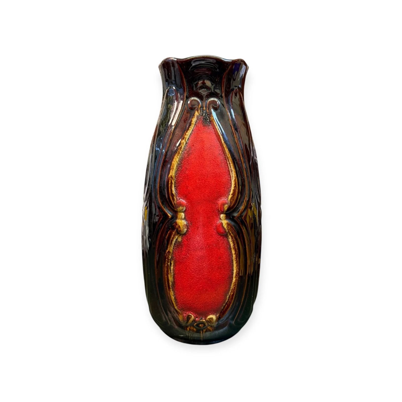 Vintage Bay Keramik 620‑40 West German Fat Lava Vase – 40 Cm Mid Century Modern photo furniture