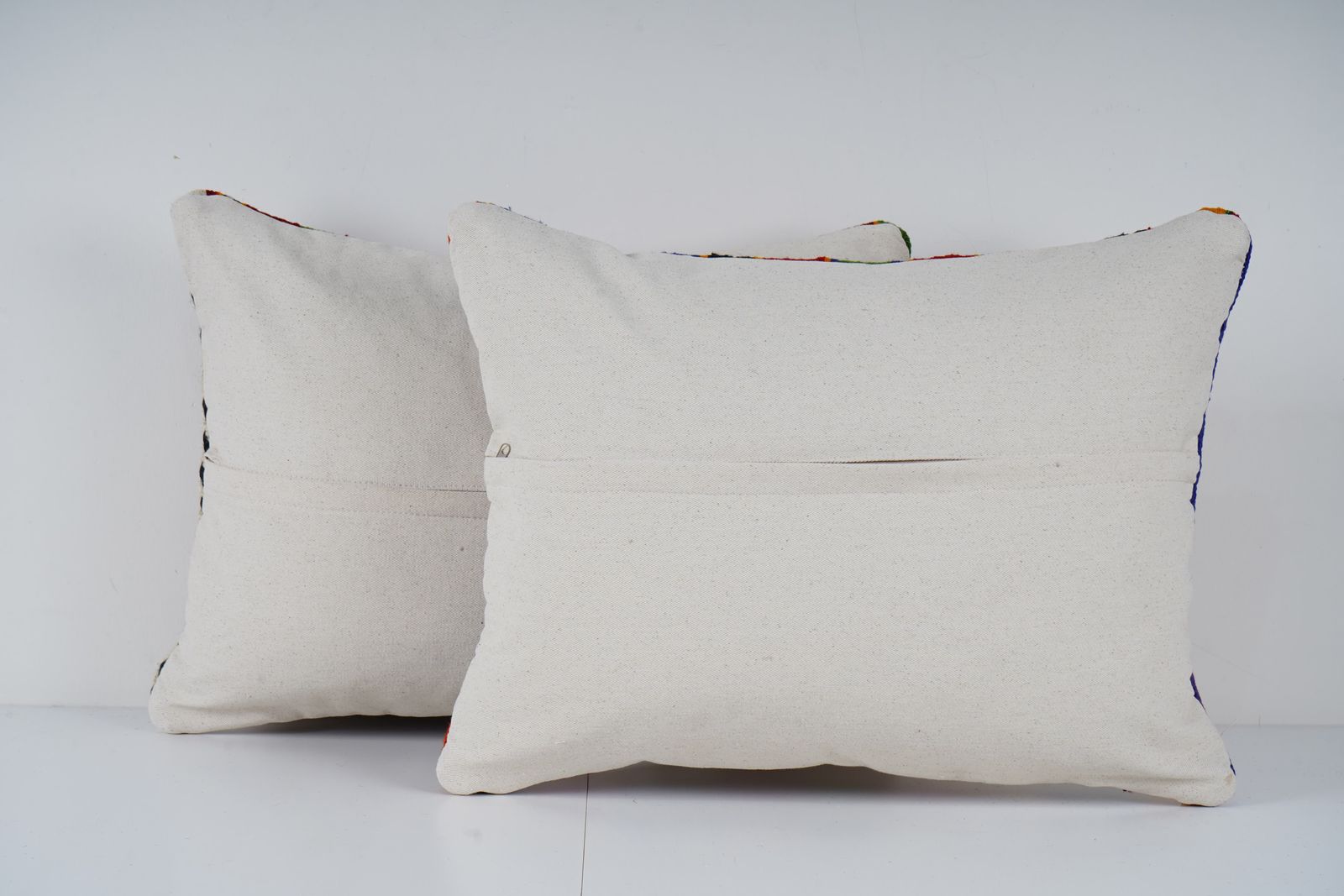 Set Of Two Turkish Kilim Pillow, Pair Throw Pillow, Tribal Oblong Cushion Cover, Matching Sofa Tribal Pillow photo furniture