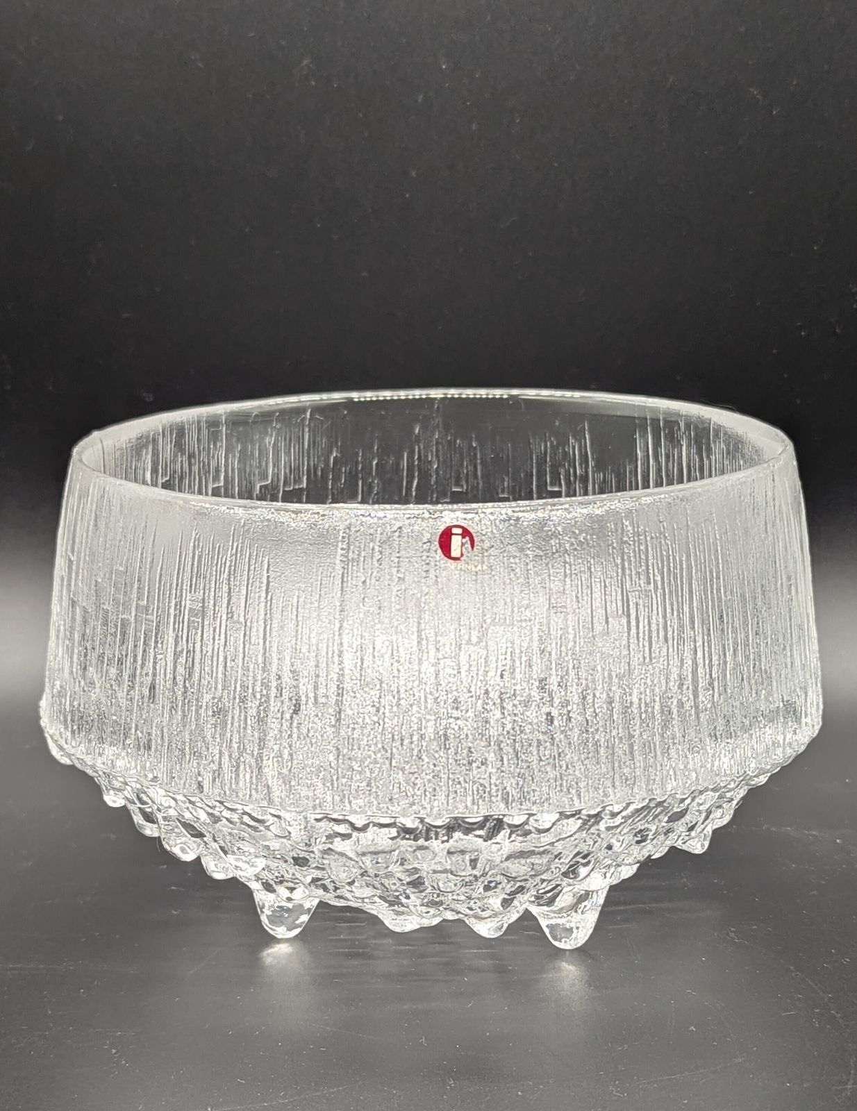 photo furniture Iconic Finnish Mid Century Iittala Ultima Thule Glass Bowl By Tapio Wirkkala 1970s