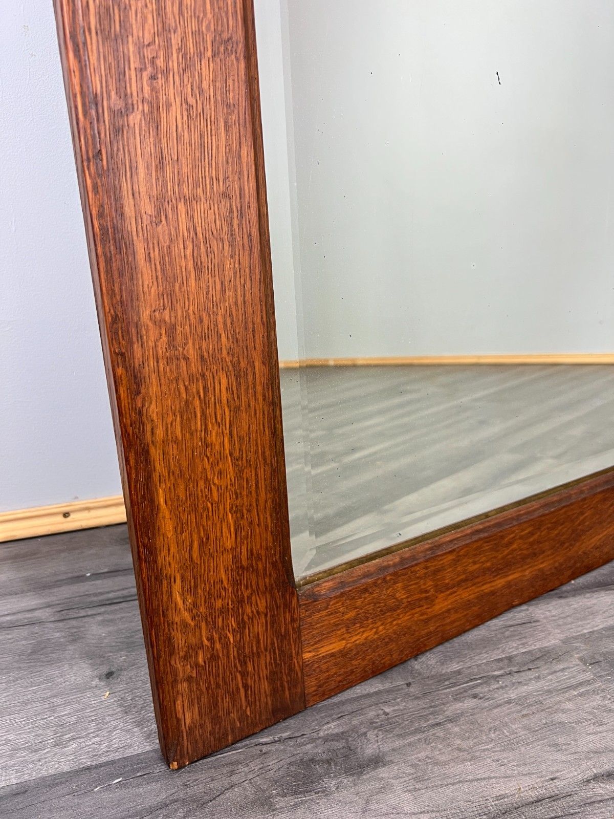 Mirror Antique French Oak Carved Floral Frame – Lot 4119 photo vinterior