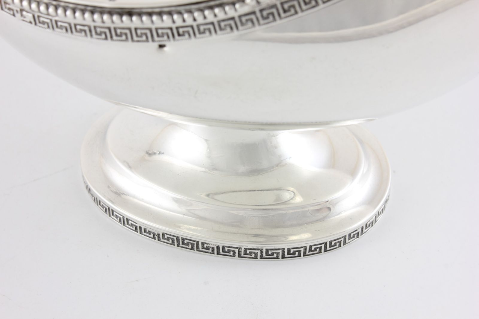 Home Decor Sterling Silver Tiffany & Co Lidded Gravy Sauce Boat. Jc Moore. C1858. photo