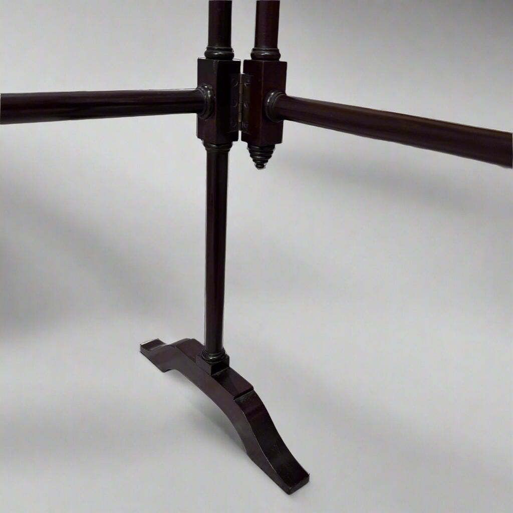 19th Century Mahogany Folding Towel Stand With Turned Rails photo for sale