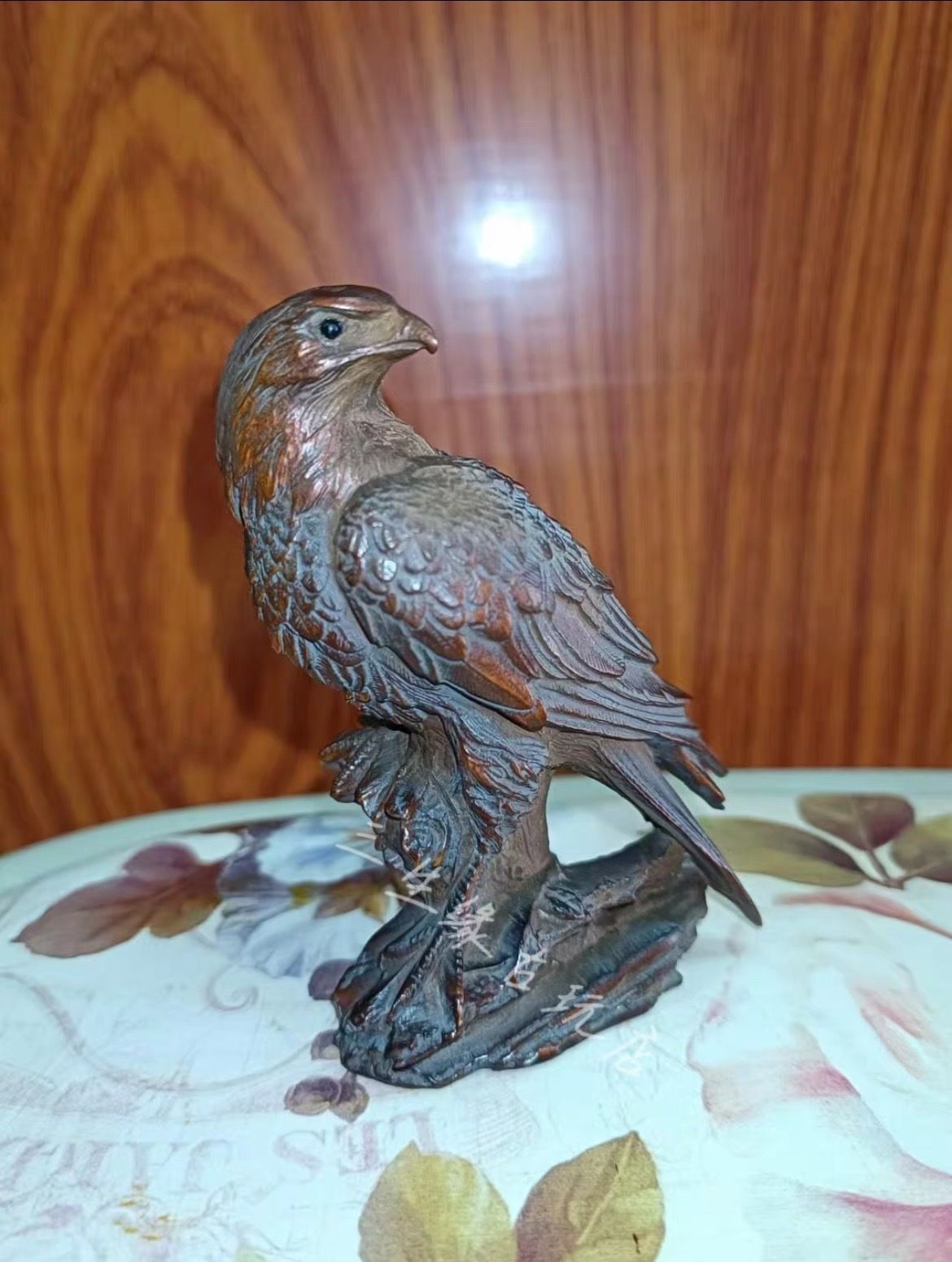 19th Century Hand Carved Boxwood Eagle Ornament, Height Approximately 9.2cm photo buy