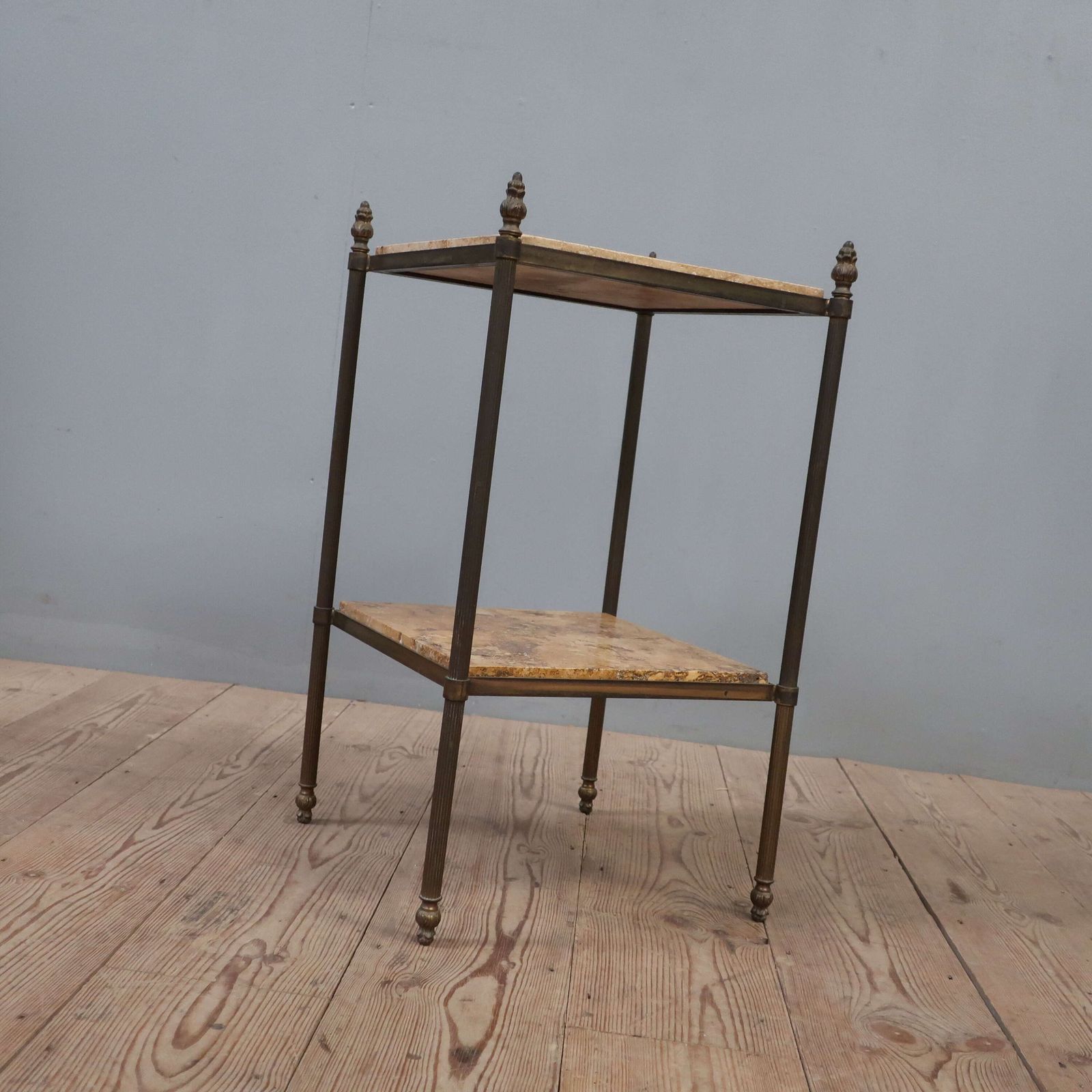 Two Tier French Brass Etargere photo vinterior
