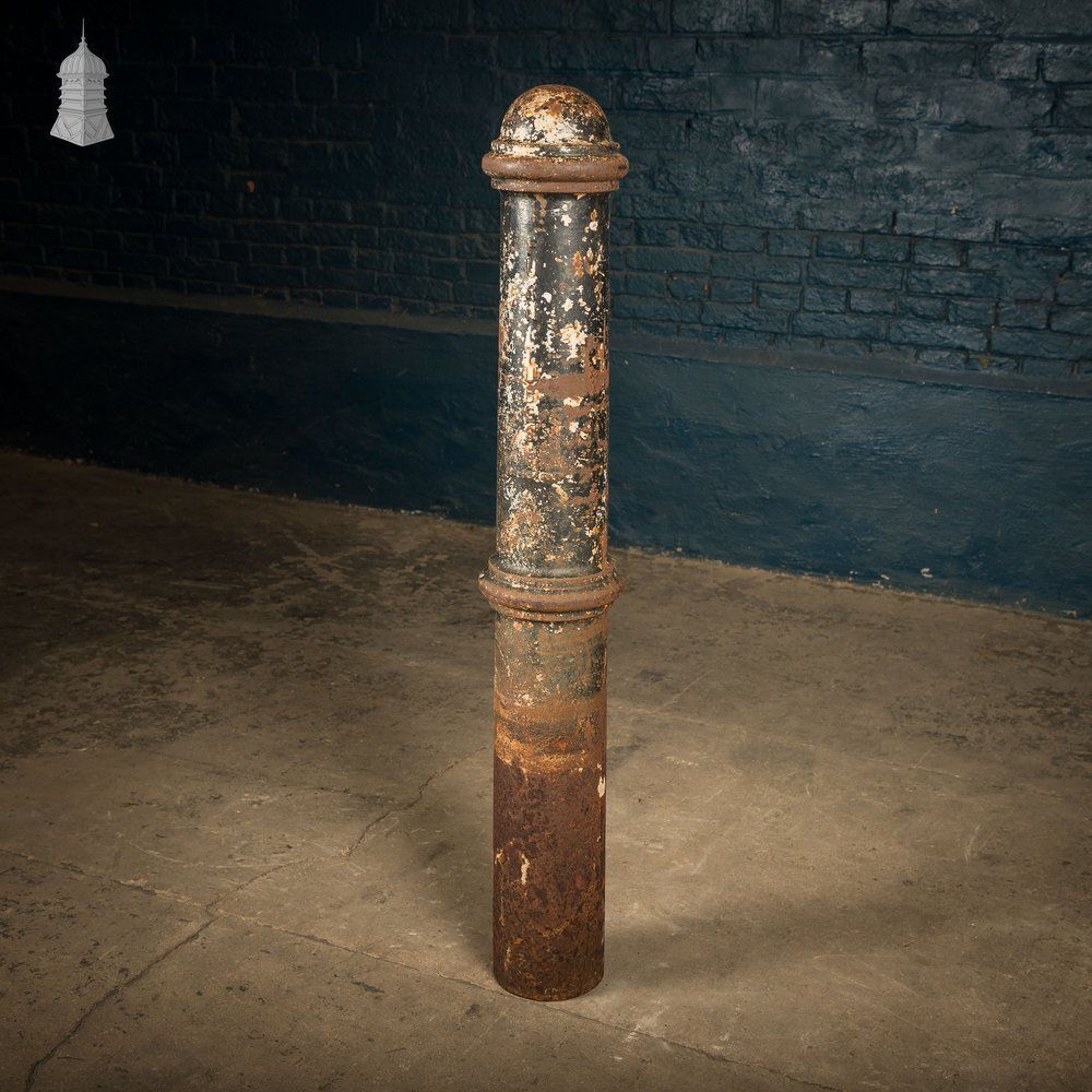 'Cannon' Street Bollard, Reclaimed Cast Iron Bollard. photo furniture