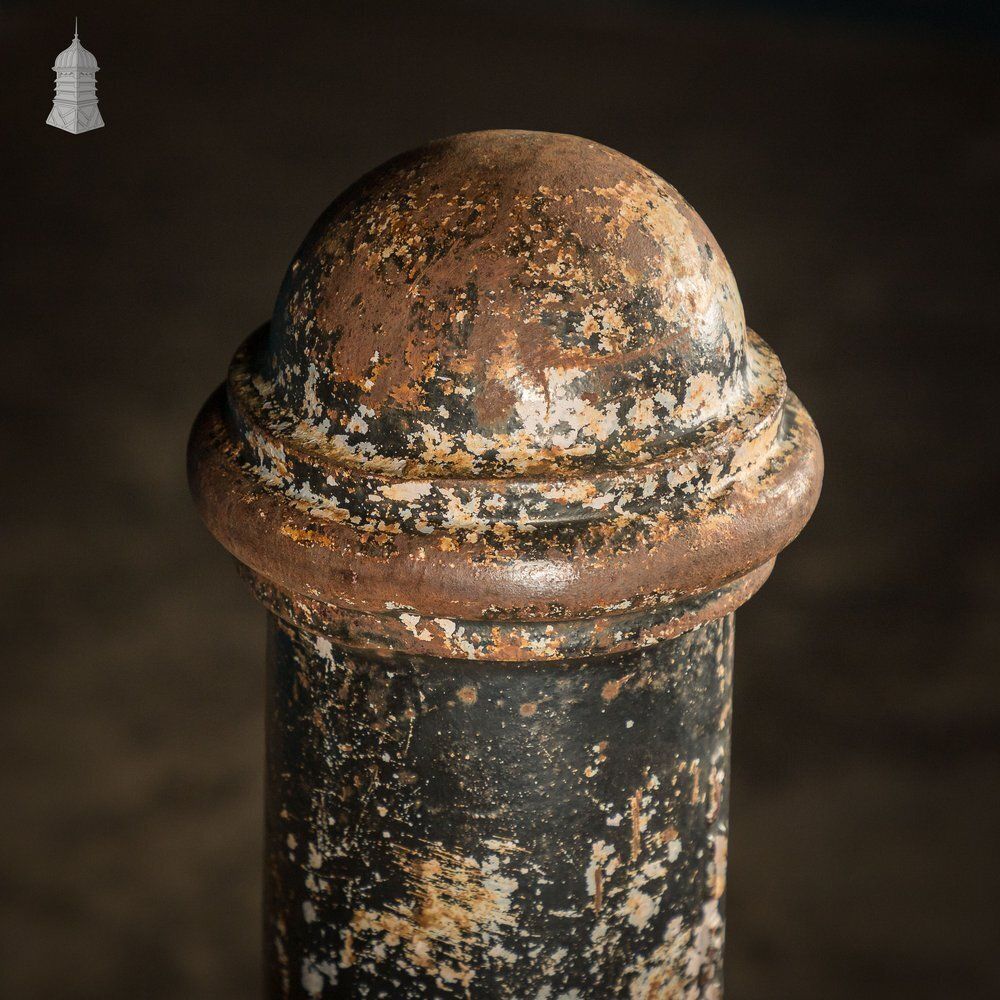 'Cannon' Street Bollard, Reclaimed Cast Iron Bollard. photo vintage